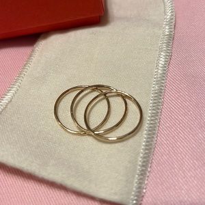 EUC James Avery Delicate Forged Rings, sz 9